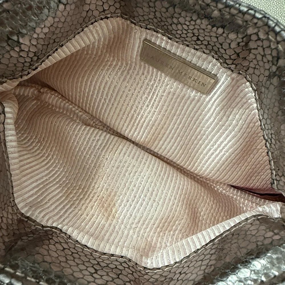 Laura Merkin Metallic Clutch Bag - Picture 3 of 6